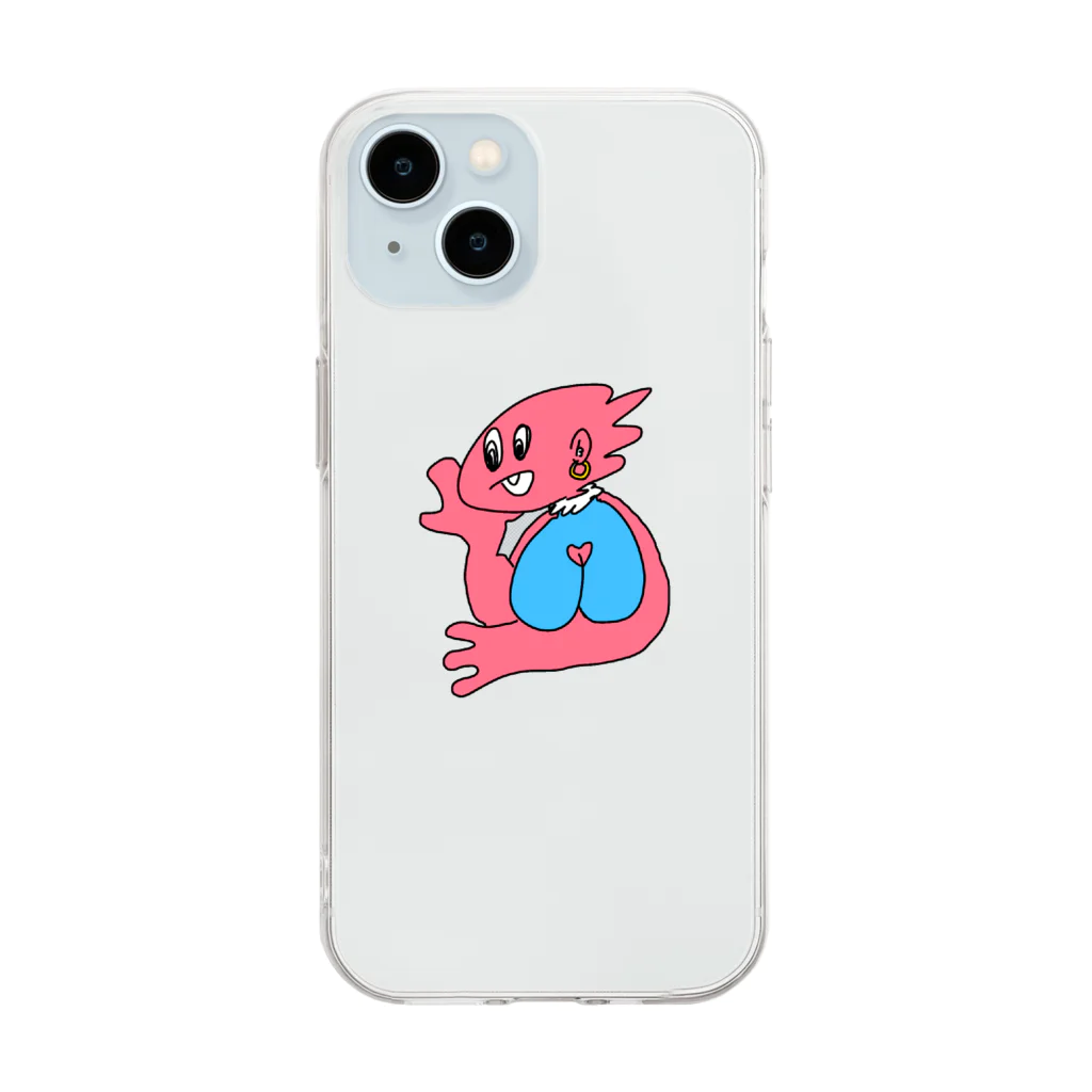 オッくんのセクシー異星人 Soft Clear Smartphone Case