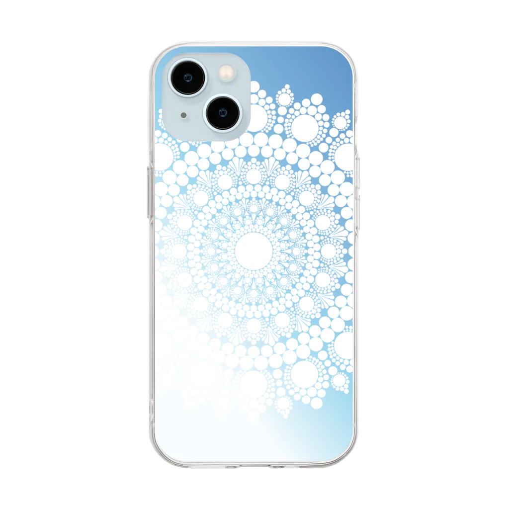 せとうちのしまDOTARTのひかり Soft Clear Smartphone Case