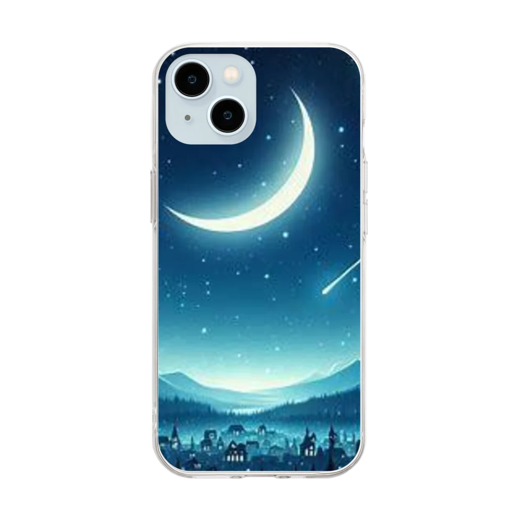 Rパンダ屋の「星空」グッズ Soft Clear Smartphone Case