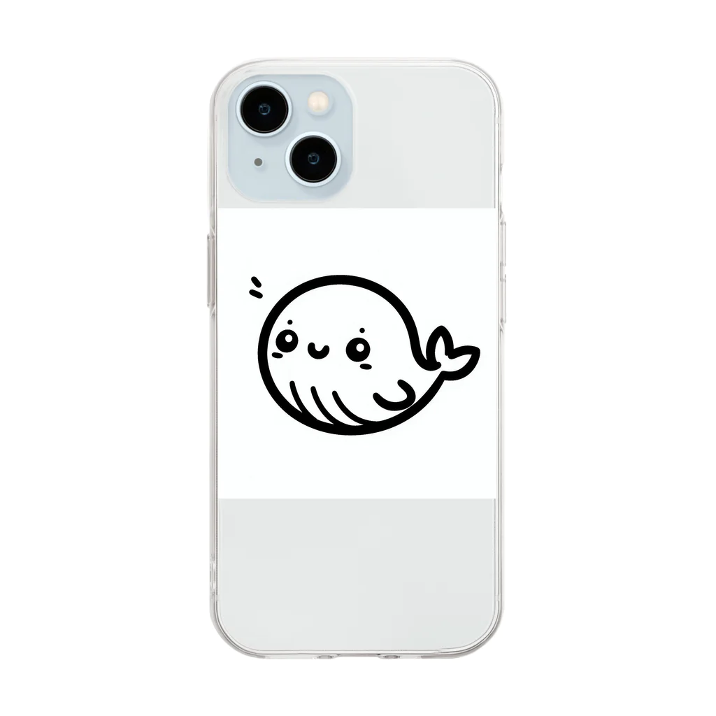 TAKU0822のキュートなクジラグッズ Soft Clear Smartphone Case