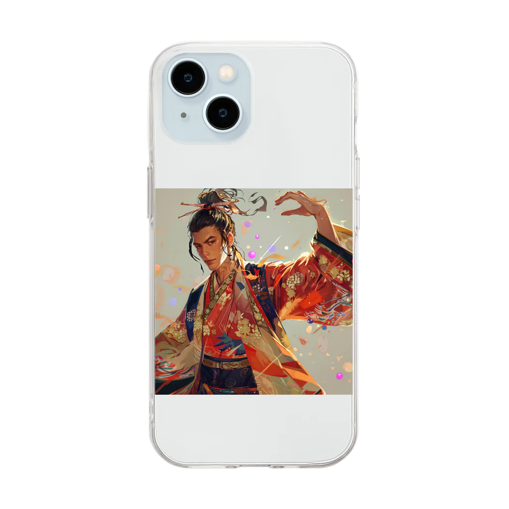 AQUAMETAVERSEの戦国レイブ　Tomoe bb 2712 Soft Clear Smartphone Case