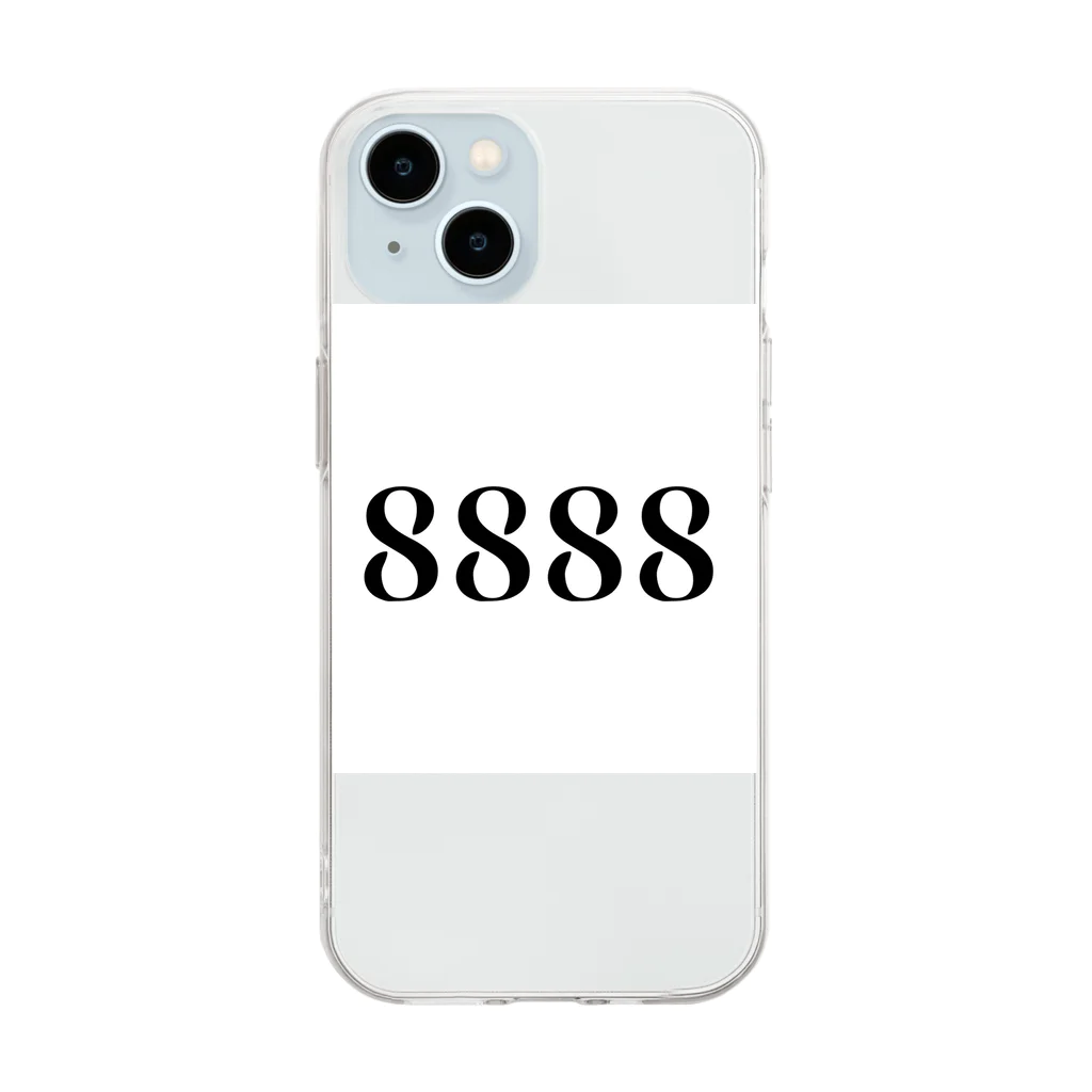 あかさたーなの8888 Soft Clear Smartphone Case