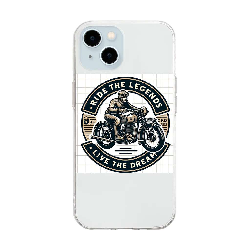 Tetsu_ZのRide the legends  Soft Clear Smartphone Case