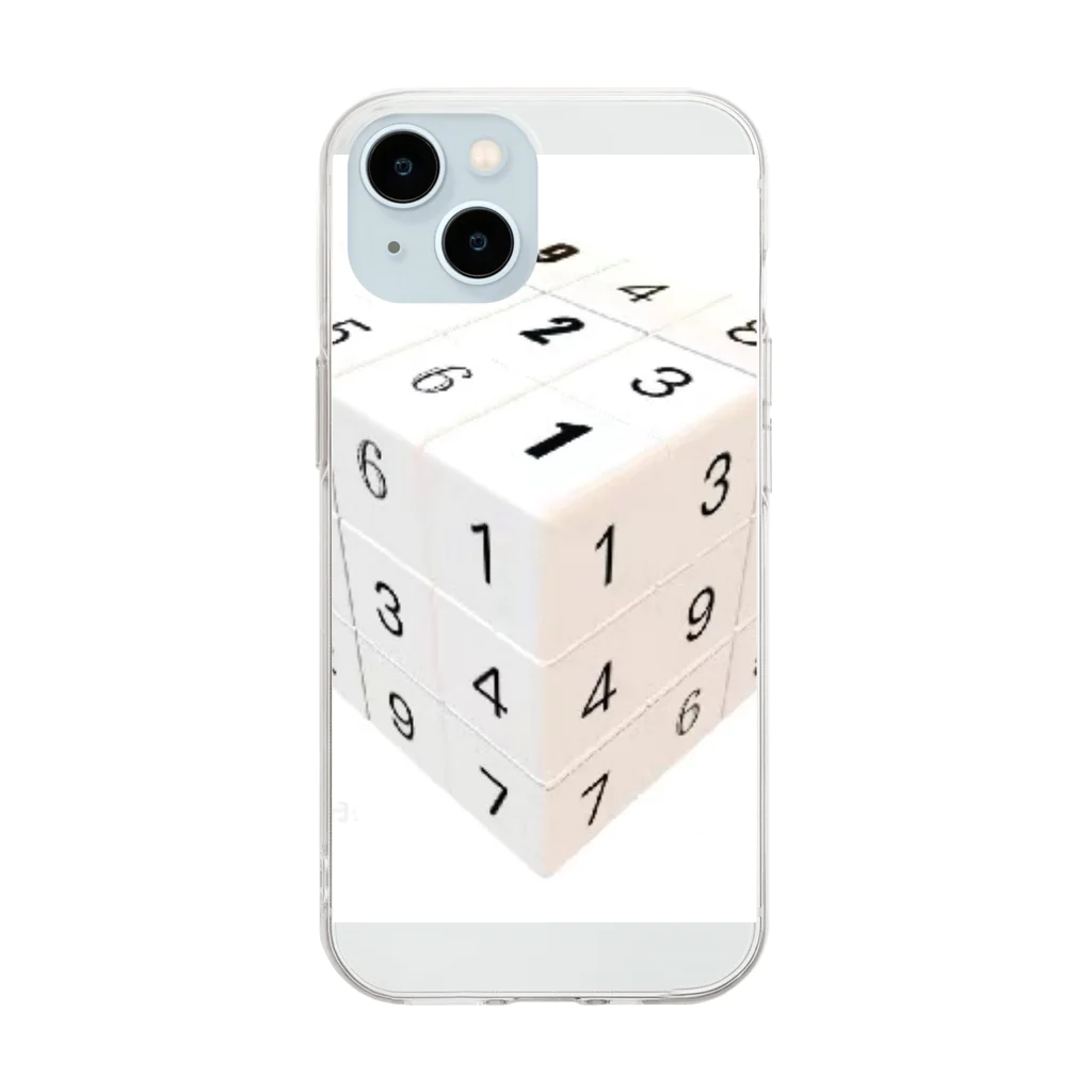 liang haishengのWorld Peace Cube Soft Clear Smartphone Case