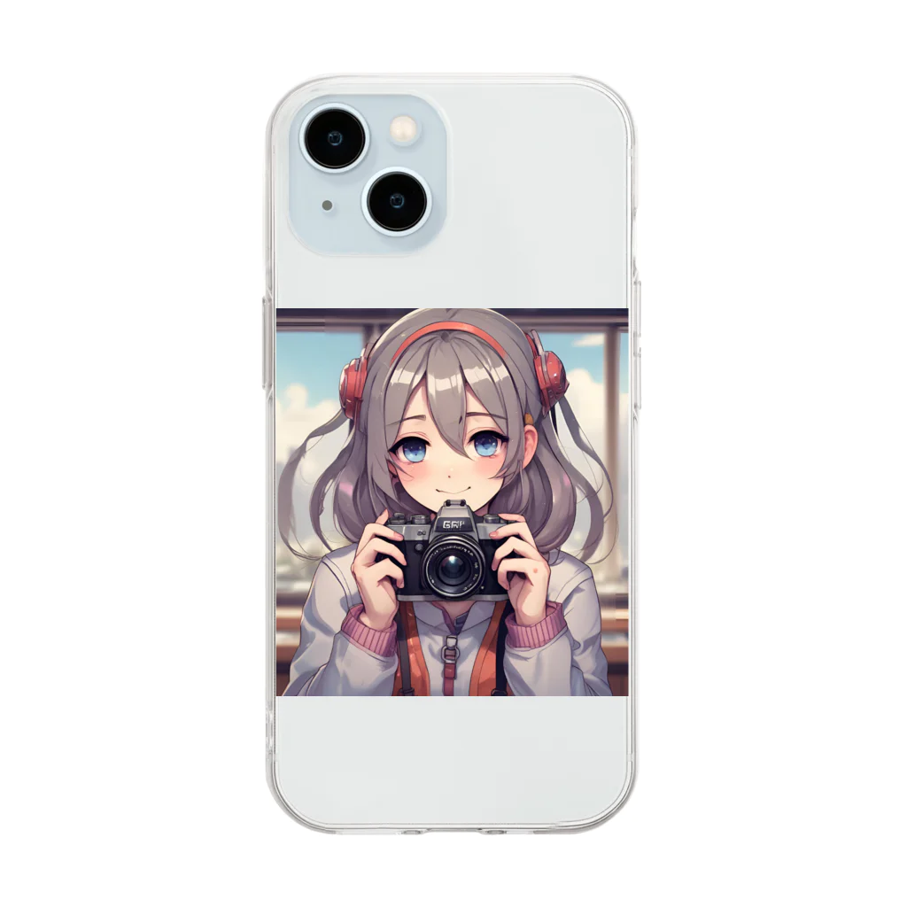 Happy_Sunny_Daysのカメラ女子 Soft Clear Smartphone Case