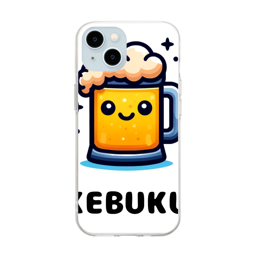 rui010のSAKEBUKUROくん Soft Clear Smartphone Case