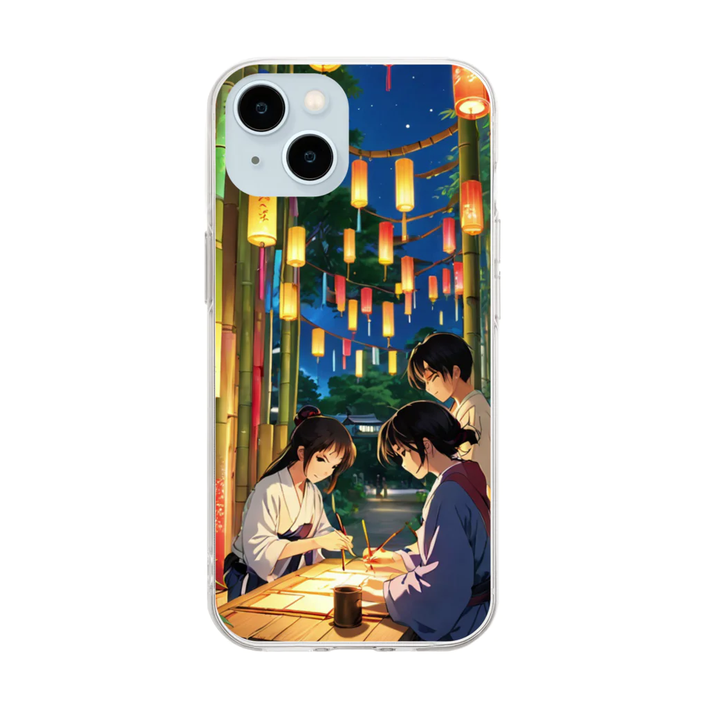 デザイン学科卒のTanabata　七夕 Soft Clear Smartphone Case