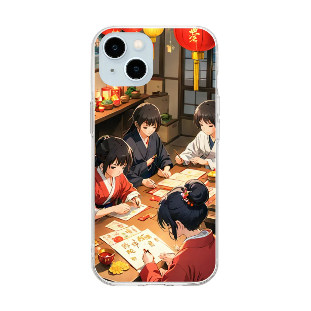 デザイン学科卒のOshogatsu　お正月 Soft Clear Smartphone Case