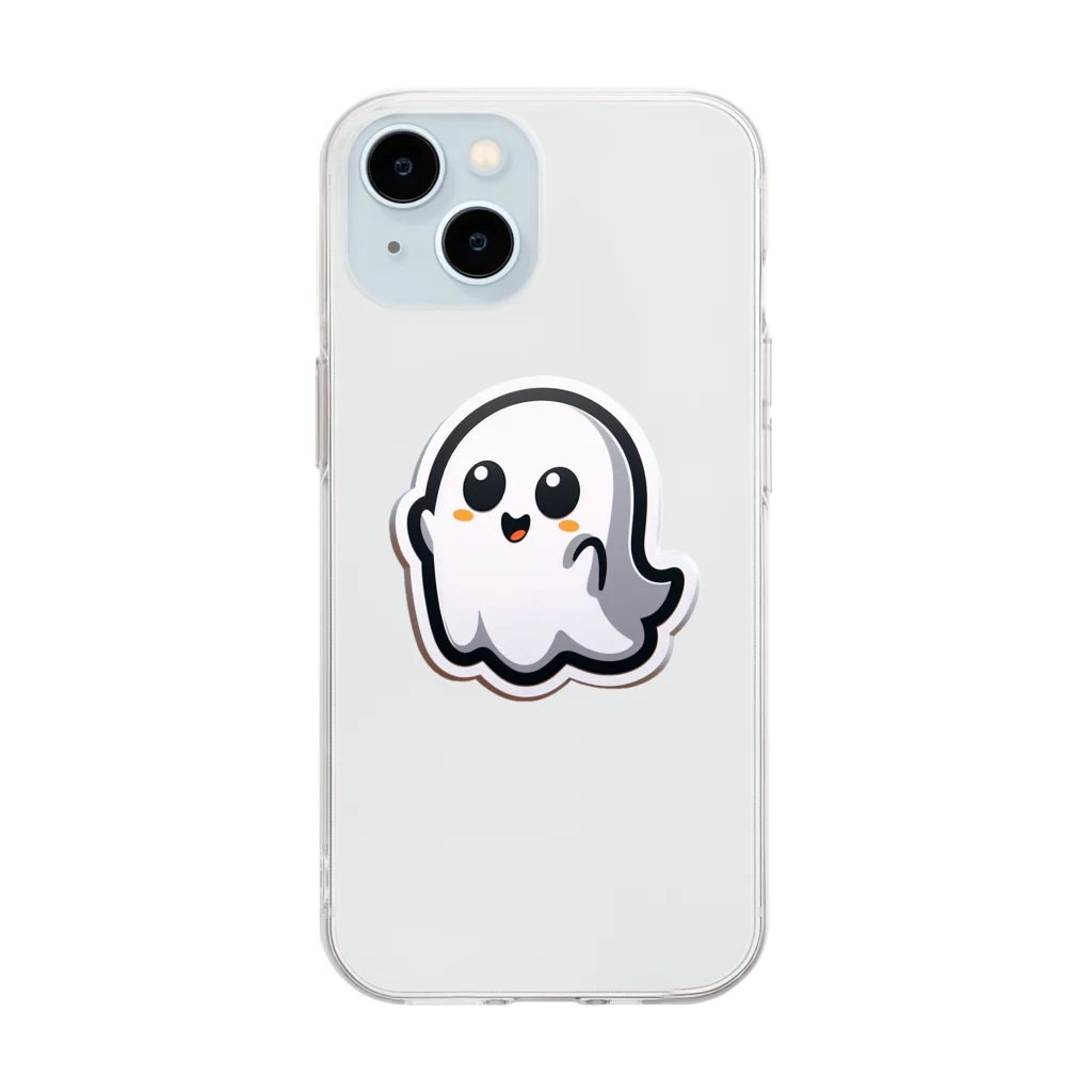 終わらない夢🌈の可愛いオバケちゃん👻💞 Soft Clear Smartphone Case