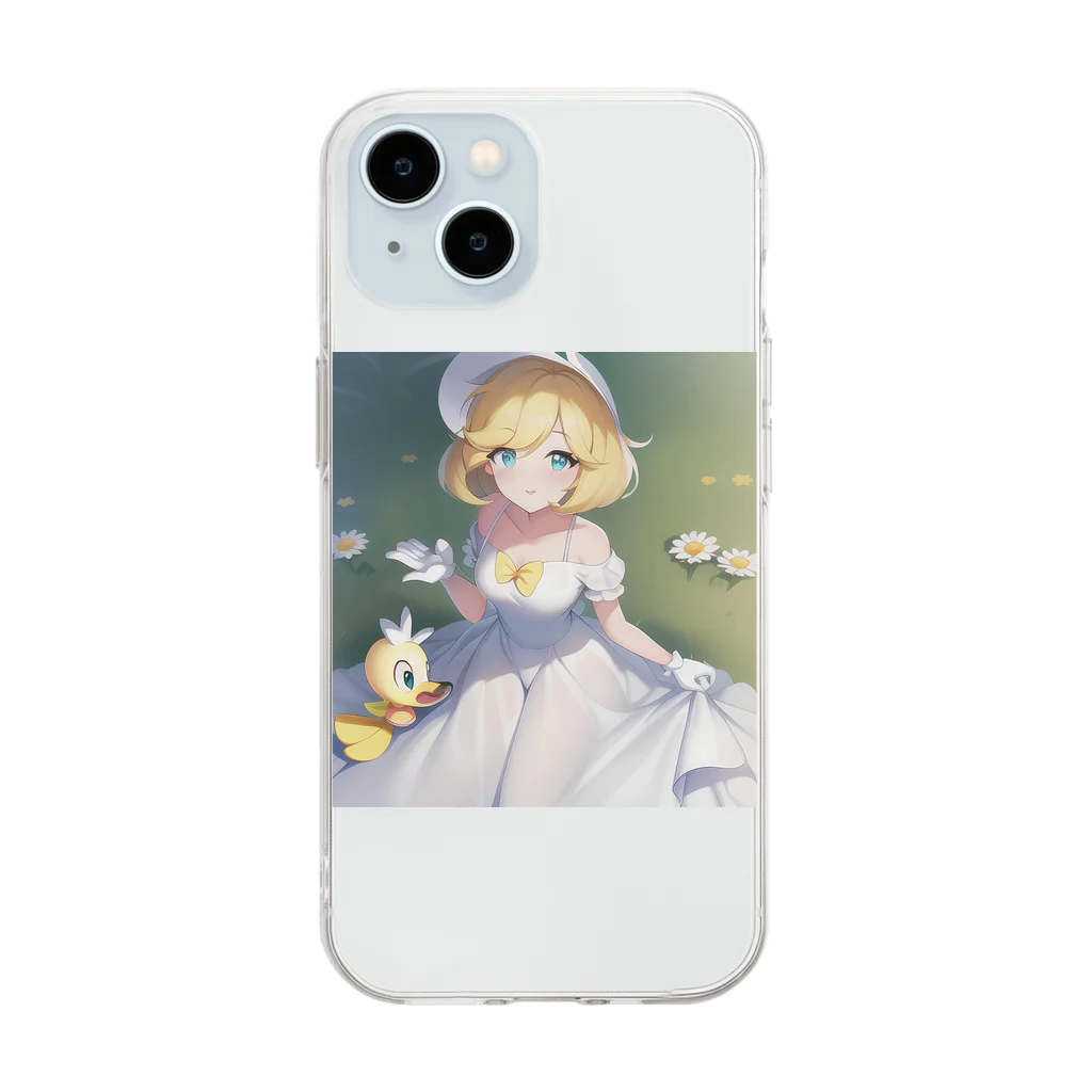 オリジナルグッズショップ KIJITORAのデイジーダック Soft Clear Smartphone Case