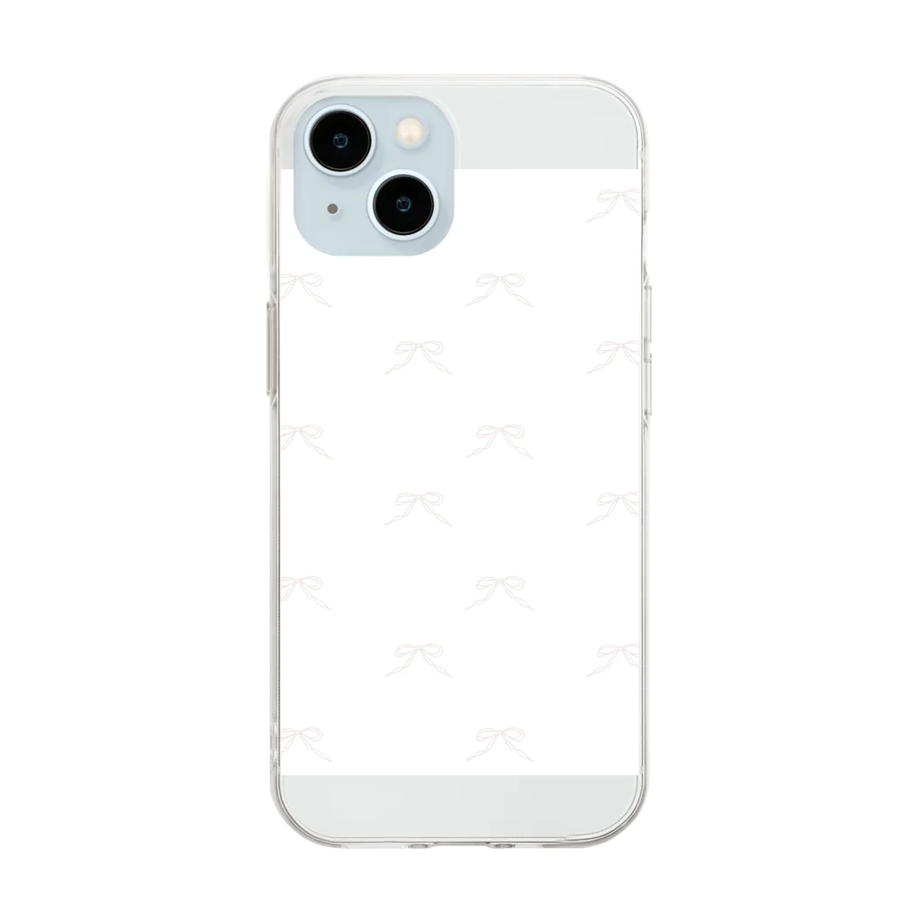 rilybiiの🩰 Balletcore Ribbon pattern . Soft Clear Smartphone Case