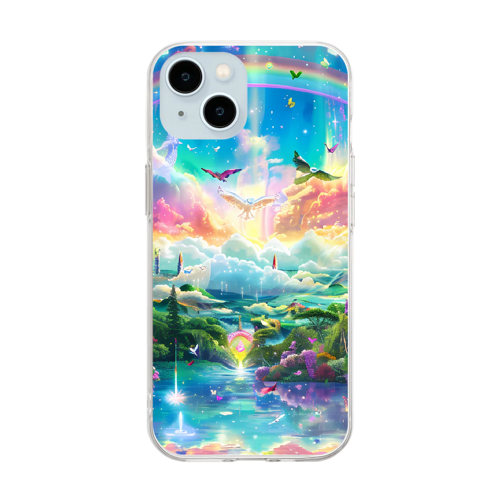 chinita_kakarの神秘の泉 Soft Clear Smartphone Case