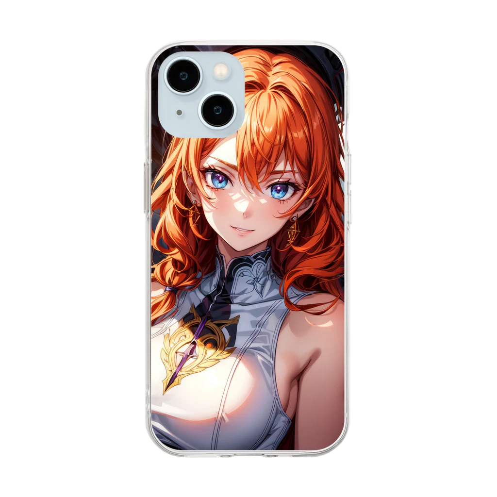 HappinessDarkのシティ・フルール【わたしはわたしの生き方を委ねない】 Soft Clear Smartphone Case