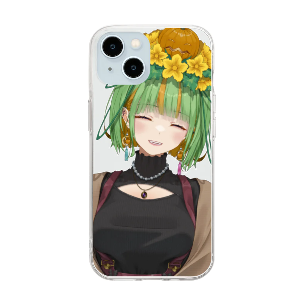 神無月りさ子🎃✨のりさ子にっこり Soft Clear Smartphone Case