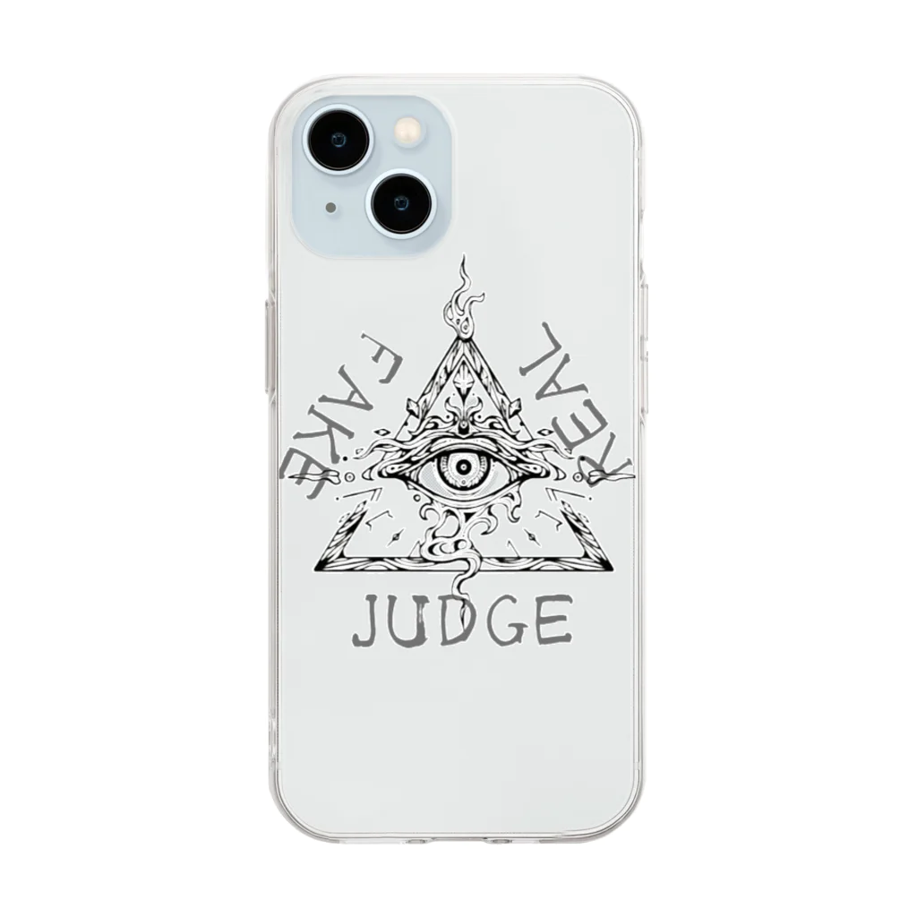 BAR KAT'ZのREAL JUDGE FAKE オリジナルグッズ Soft Clear Smartphone Case