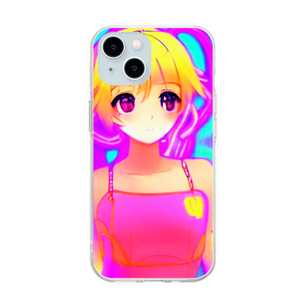 きゅぴきゅぴガールの金髪キュピキュピ★きゅぴきゅぴガール Soft Clear Smartphone Case