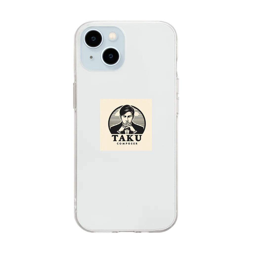 Takuのだらしない身体のTaku composer Soft Clear Smartphone Case