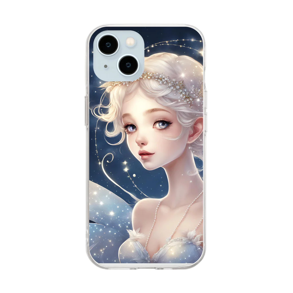 kirakira_healingの星の妖精の微笑み💫 Soft Clear Smartphone Case