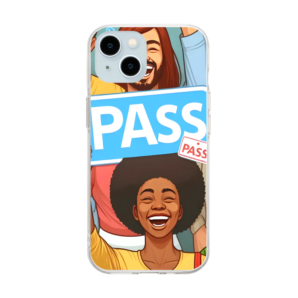 わっしょいの合格PASSED Soft Clear Smartphone Case