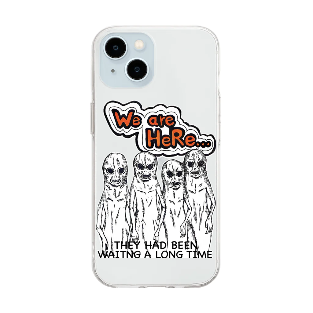 VenturaのWe are HeRe...私たちはここにいる。 Soft Clear Smartphone Case