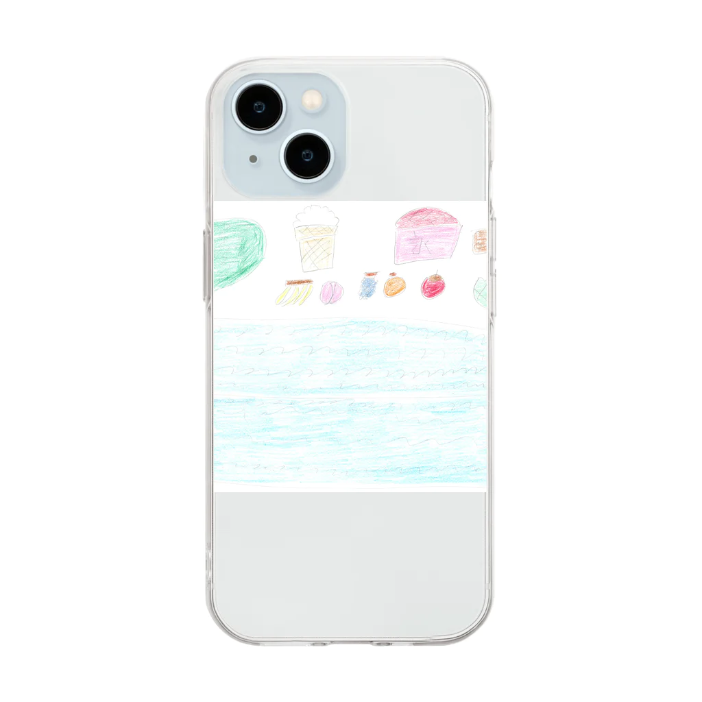 atelier_lapislazuliの夏 Soft Clear Smartphone Case