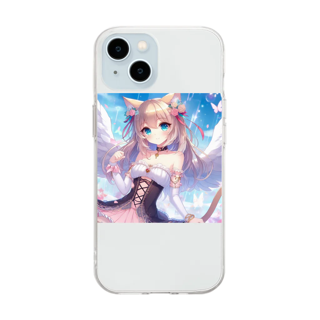 MOON.！！の姫良々【きらら】天使 Soft Clear Smartphone Case