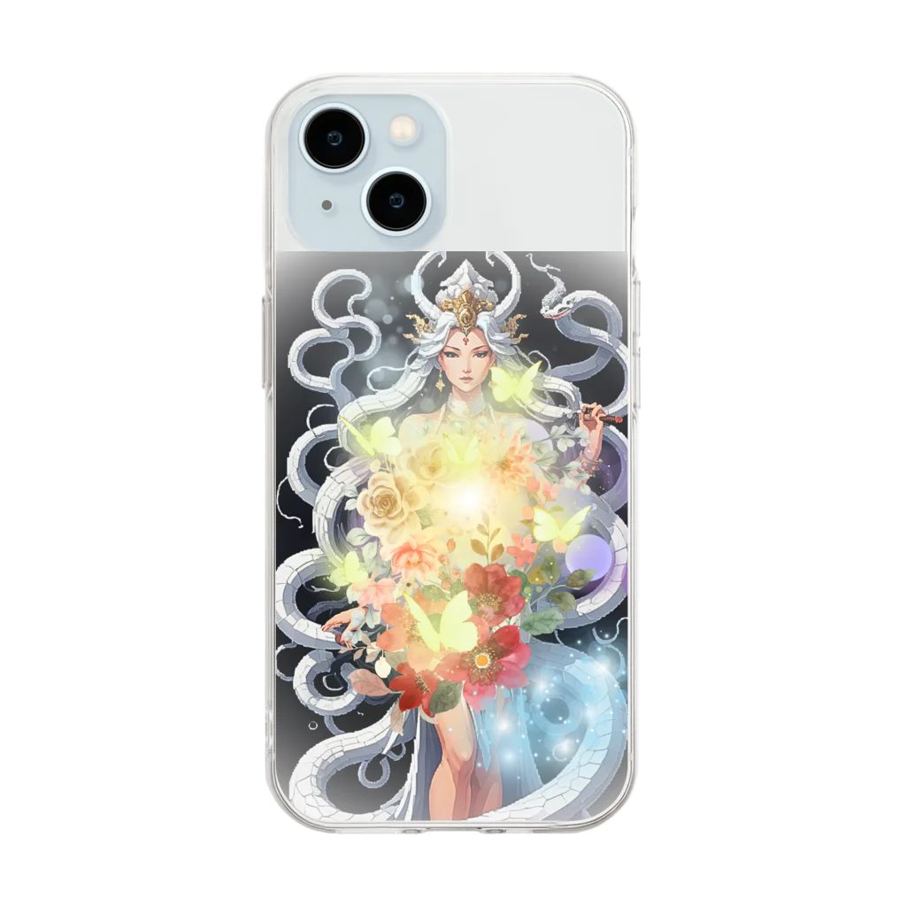 F・Y の白蛇女神様 Soft Clear Smartphone Case