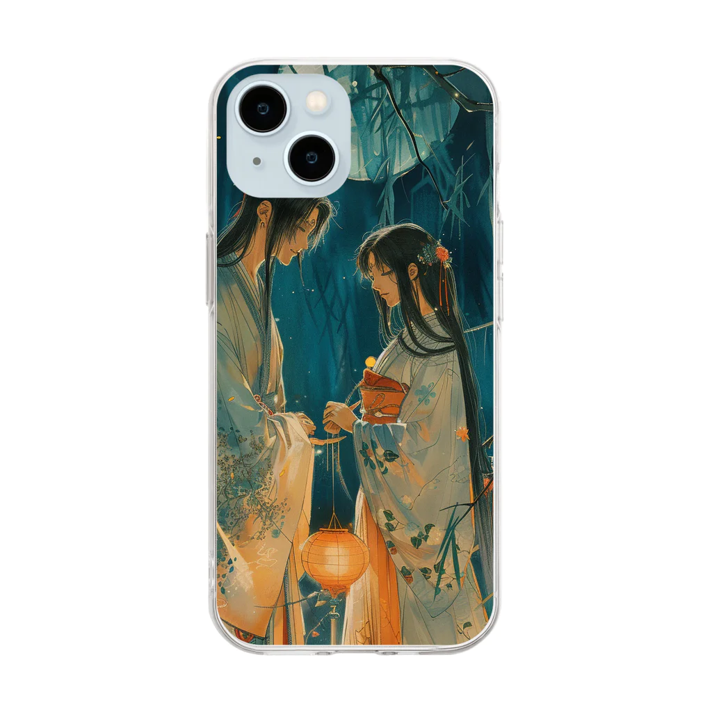 AQUAMETAVERSEの織姫と彦星・七夕祭り　Tomoe bb 2712 Soft Clear Smartphone Case