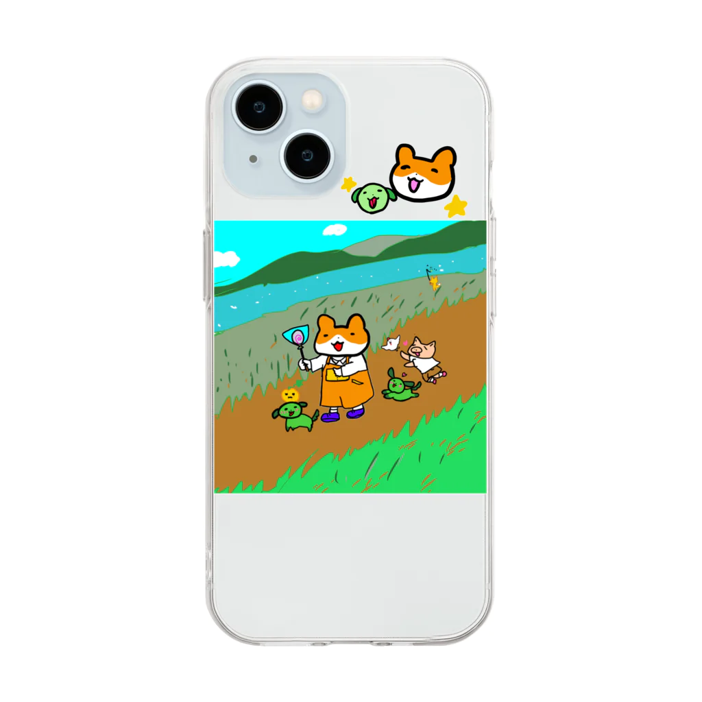 からすみインコ🦜のモルモットさん Soft Clear Smartphone Case