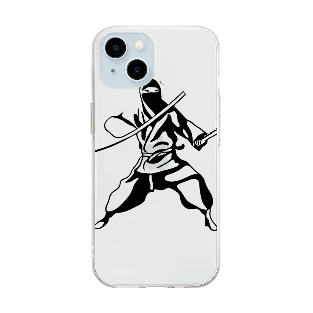 A-KdesignのNinja① Soft Clear Smartphone Case