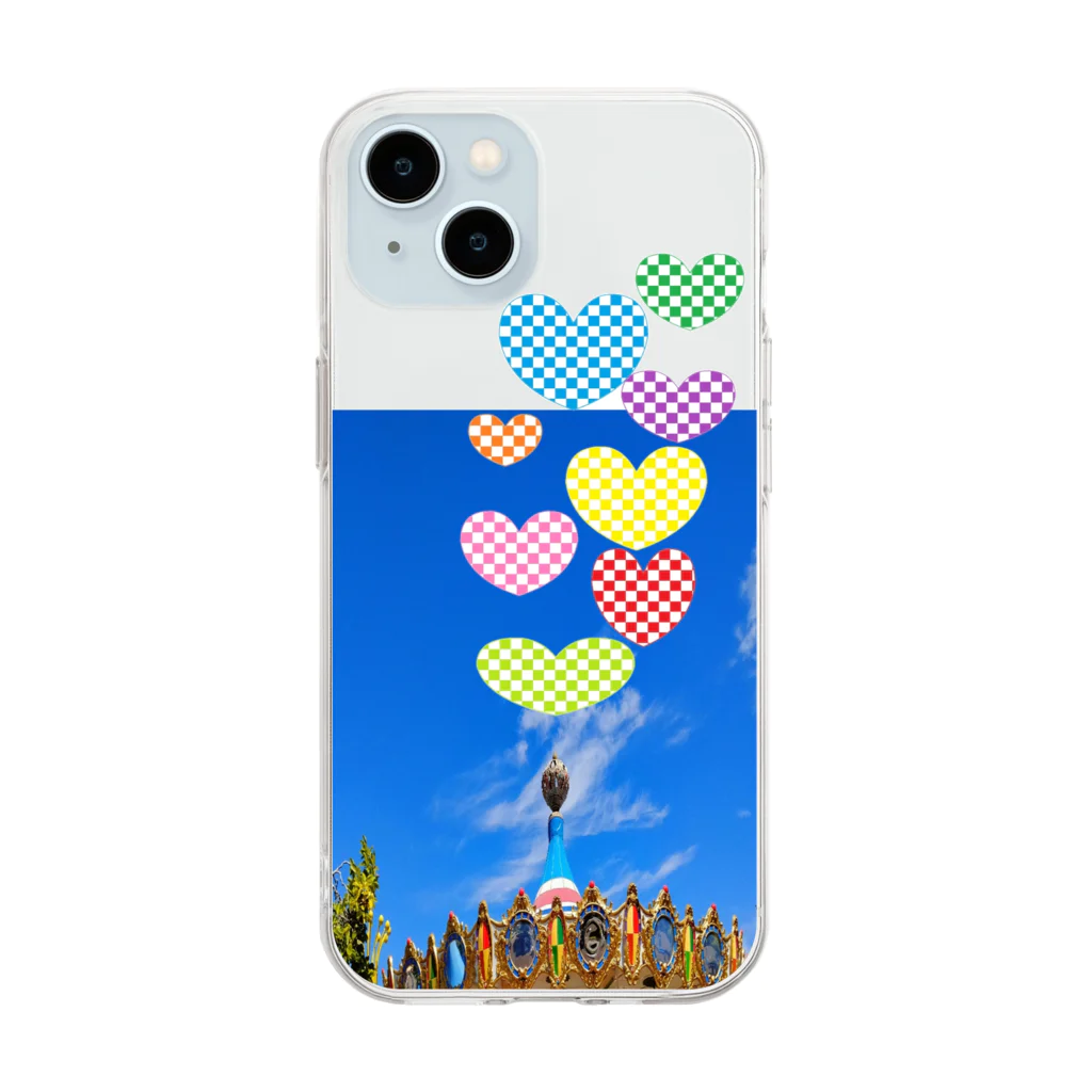 Happyーpop28c🎵のメリーゴーランドheart❤✨ Soft Clear Smartphone Case