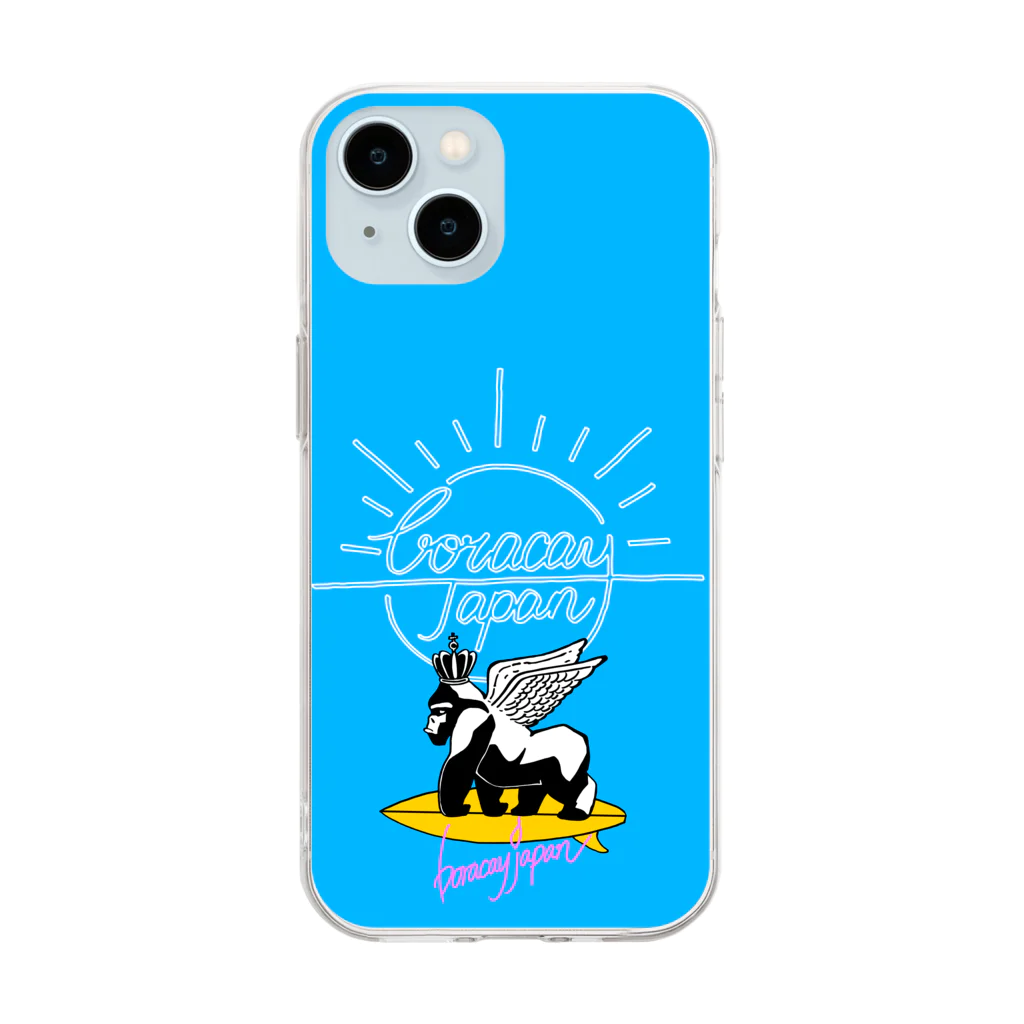 boracayjapan goods storeのGORIサーフィン Soft Clear Smartphone Case