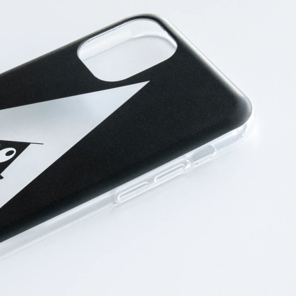 【公式】こっつん商店のサモエドが微笑んでる Soft Clear Smartphone Case :printing surface