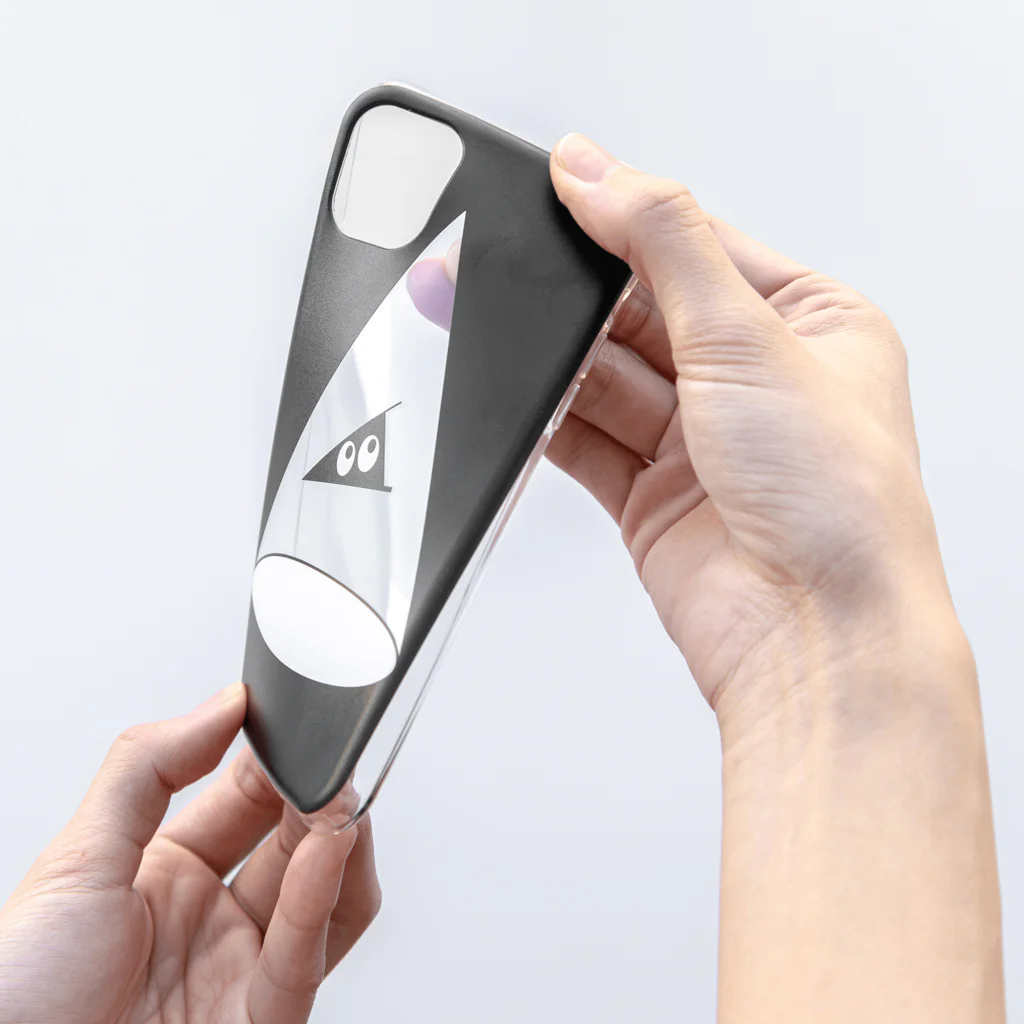 【公式】こっつん商店のサモエドが微笑んでる Soft Clear Smartphone Case :material