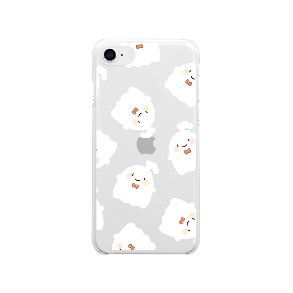 おばけ まっしろ Soft Clear Smartphone Cases Iphone By Waka Chop Waka Suzuri