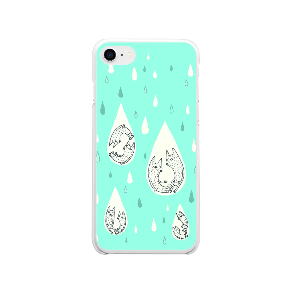 kamiyamarikoの雫 Soft Clear Smartphone Case