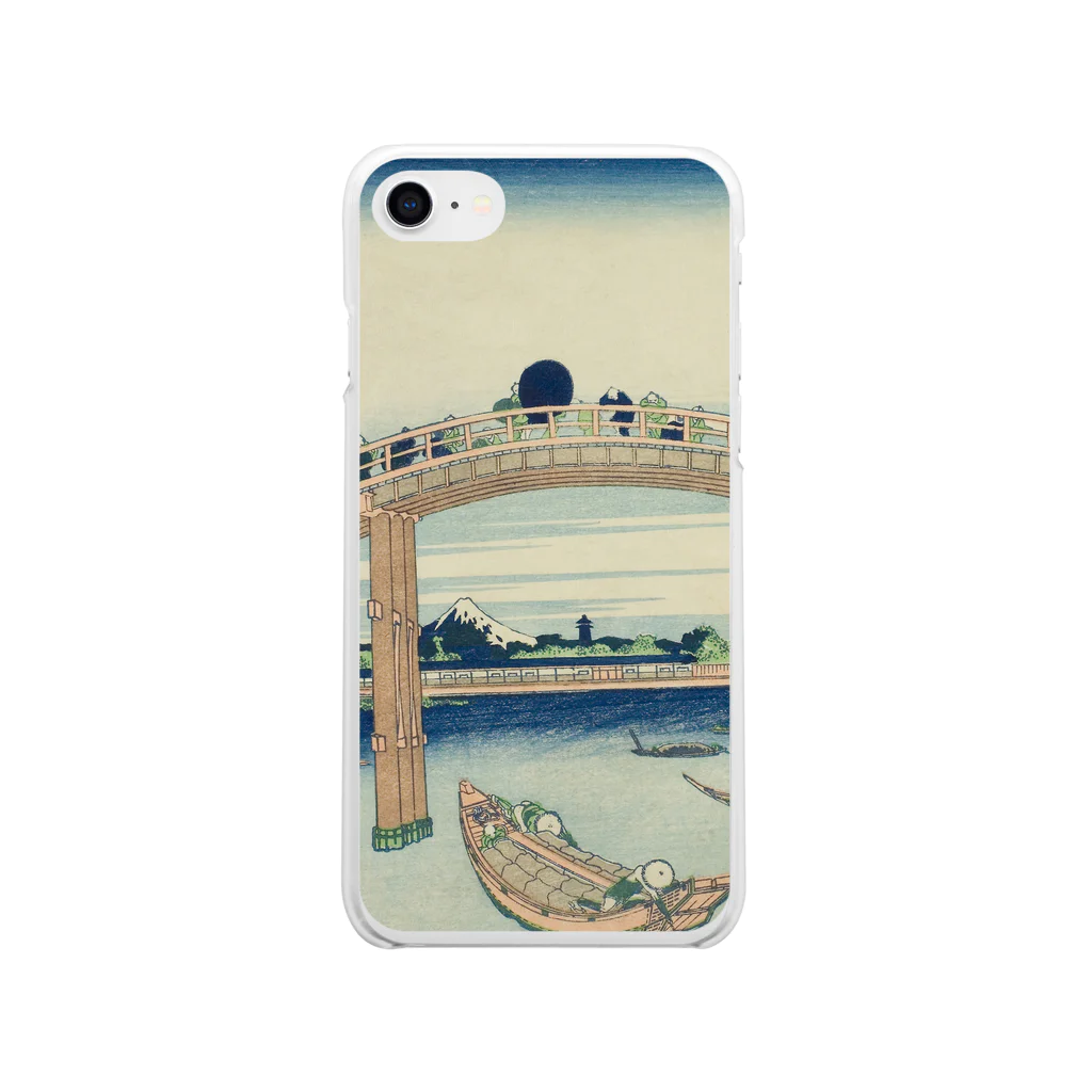 SONOTENI-ARTの003-014　葛飾北斎　『富嶽三十六景　深川万年橋下』　クリア　スマホケース　iPhone SE(2,3)/8/7/6s/6専用デザイン　CC1 Soft Clear Smartphone Case
