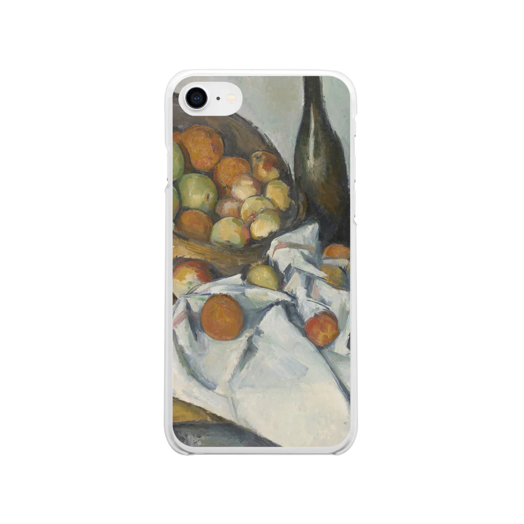 SONOTENI-ARTの017-005　ポール・セザンヌ　『りんごの籠』　クリア　スマホケース　iPhone SE(2,3)/8/7/6s/6専用デザイン　CC1 Soft Clear Smartphone Case