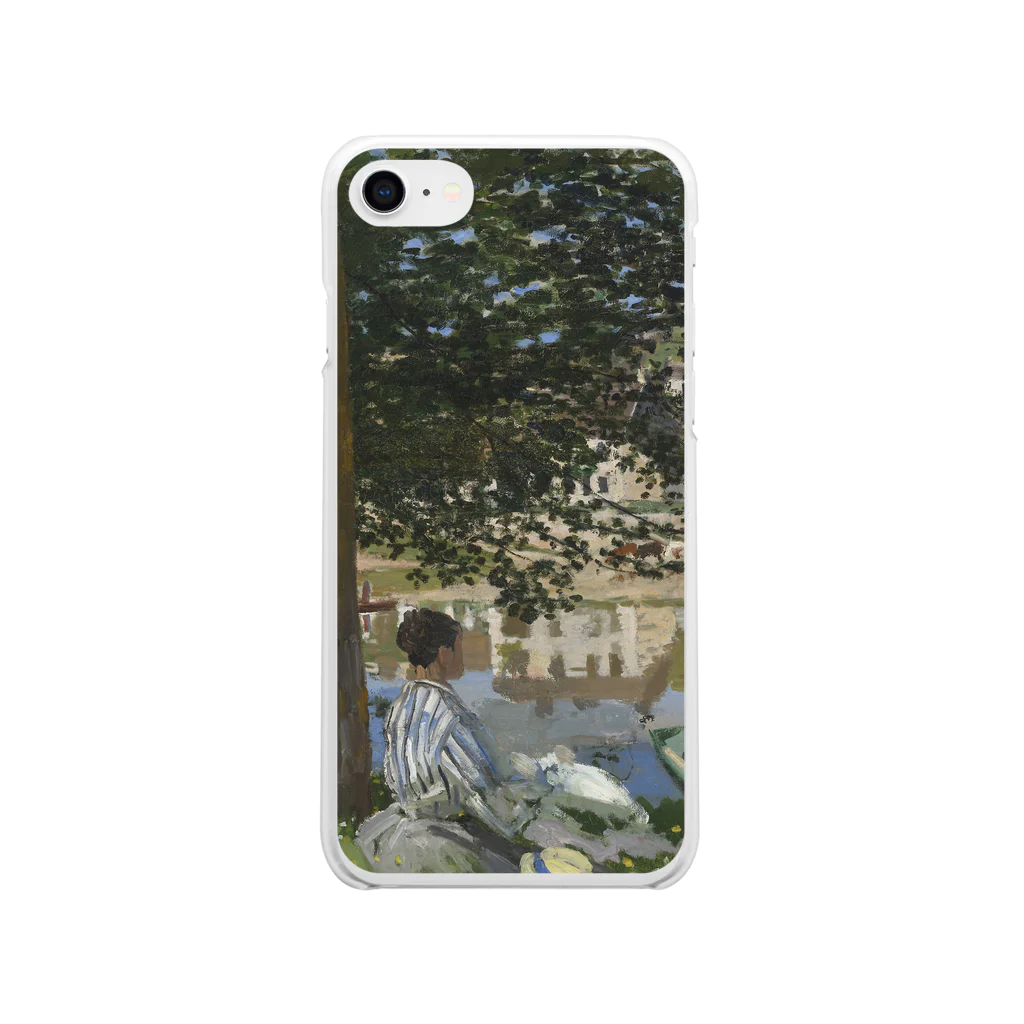 SONOTENI-ARTの004-019　クロード・モネ　『セーヌ河岸、ベンヌクール』　クリア　スマホケース　iPhone SE(2,3)/8/7/6s/6専用デザイン　CC1 Soft Clear Smartphone Case