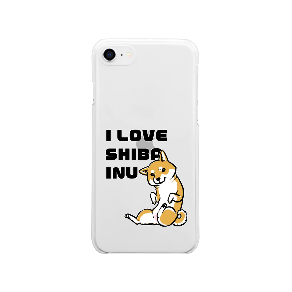 真希ナルセ（マキナル）のI LOVE SHIBAINU Soft Clear Smartphone Case