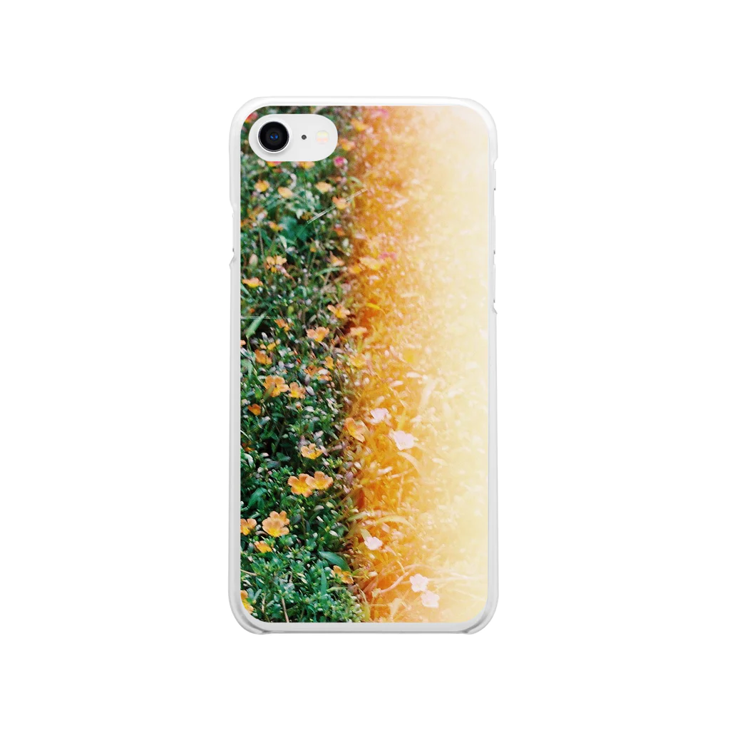 noontime_moonの花/感光 Soft Clear Smartphone Case