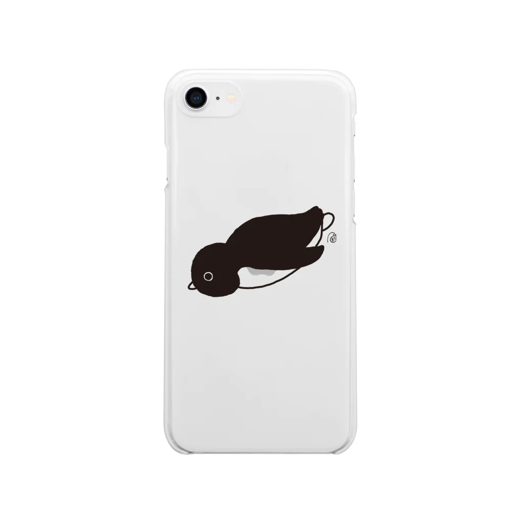 Akiの 泳ぐアデリー(どーん) Soft Clear Smartphone Case