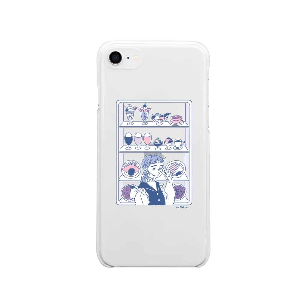 あい子の食品サンプル Soft Clear Smartphone Case