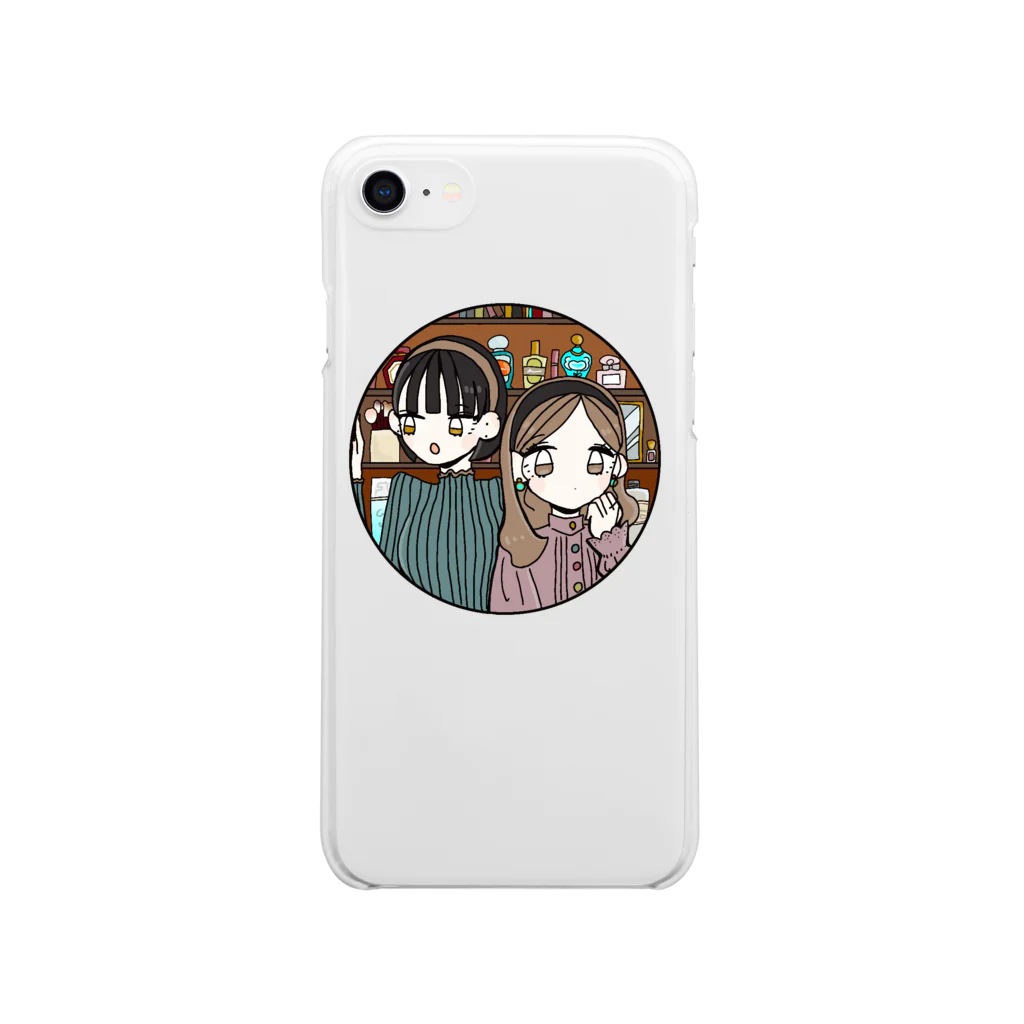 高山屋の窓枠 Soft Clear Smartphone Case