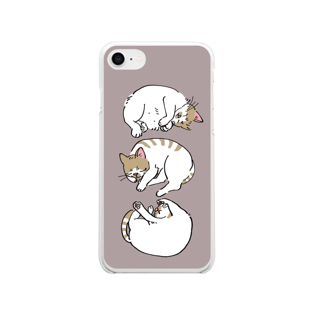 nemuruの眠る猫 Soft Clear Smartphone Case