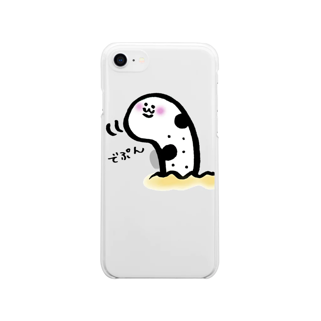 ちゅき亭。のでぷちん(ちんあなご) Soft Clear Smartphone Case