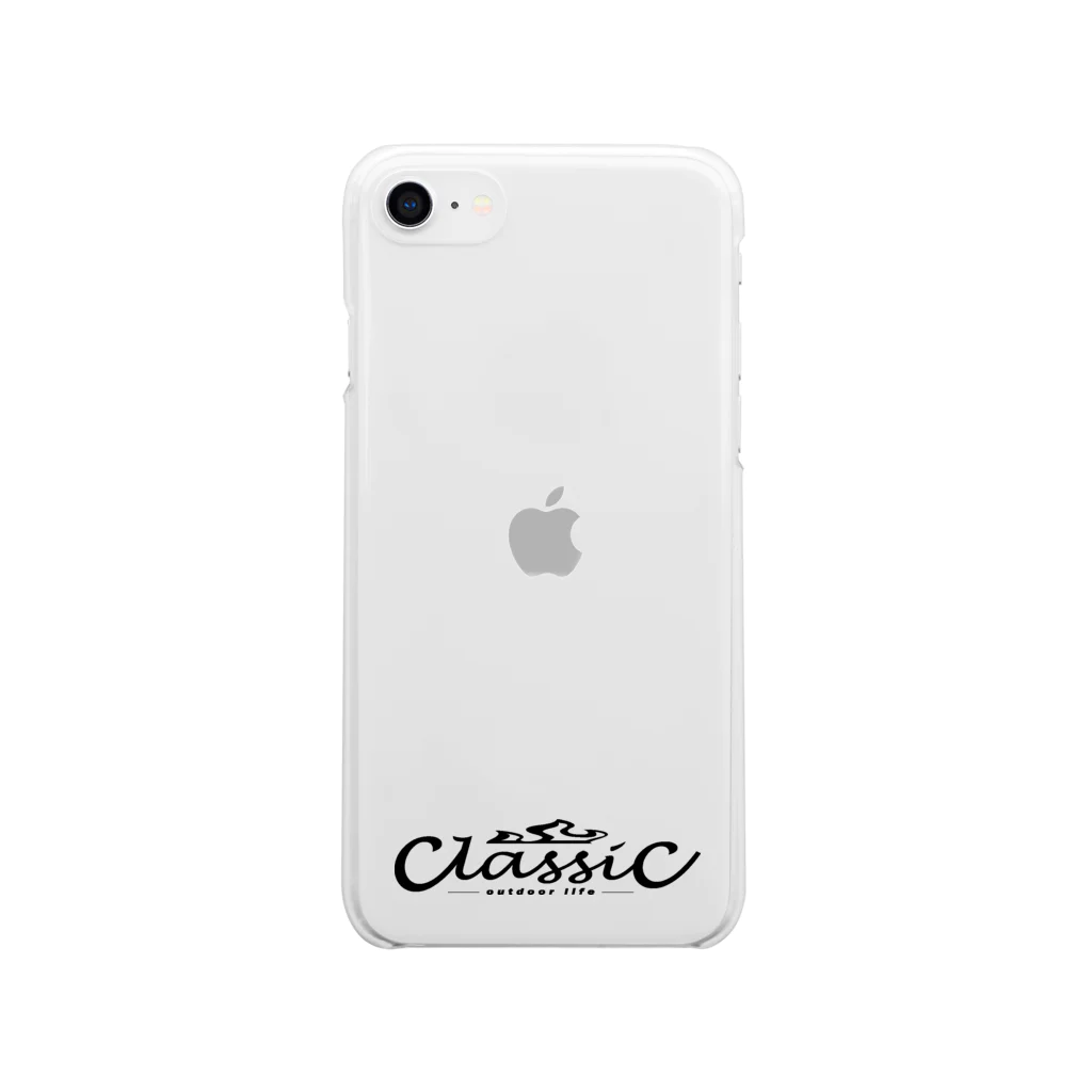 Classic-designのクラシックロゴ　iphoneケース ソフトクリアスマホケース