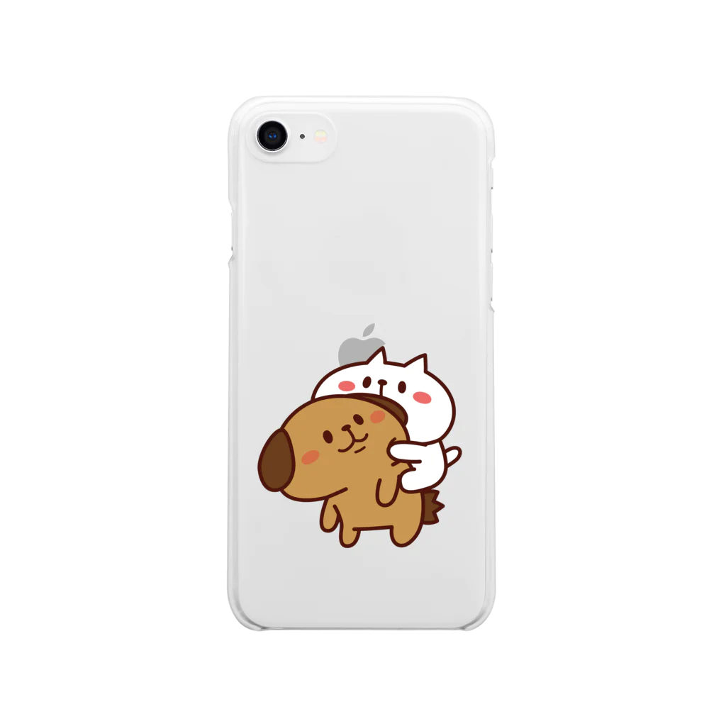 まつこのぶーちゃんとこーすけん　ぴた Soft Clear Smartphone Case