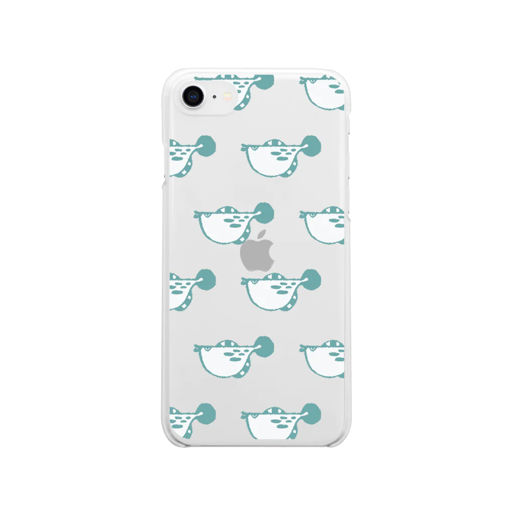 くらきち ONLINE SHOPのふぐ Soft Clear Smartphone Case