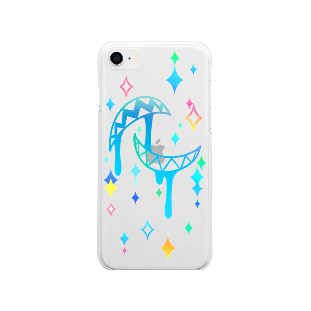 COCO'S GALLERYのギザ歯(iPhone) Soft Clear Smartphone Case